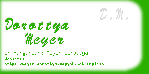 dorottya meyer business card